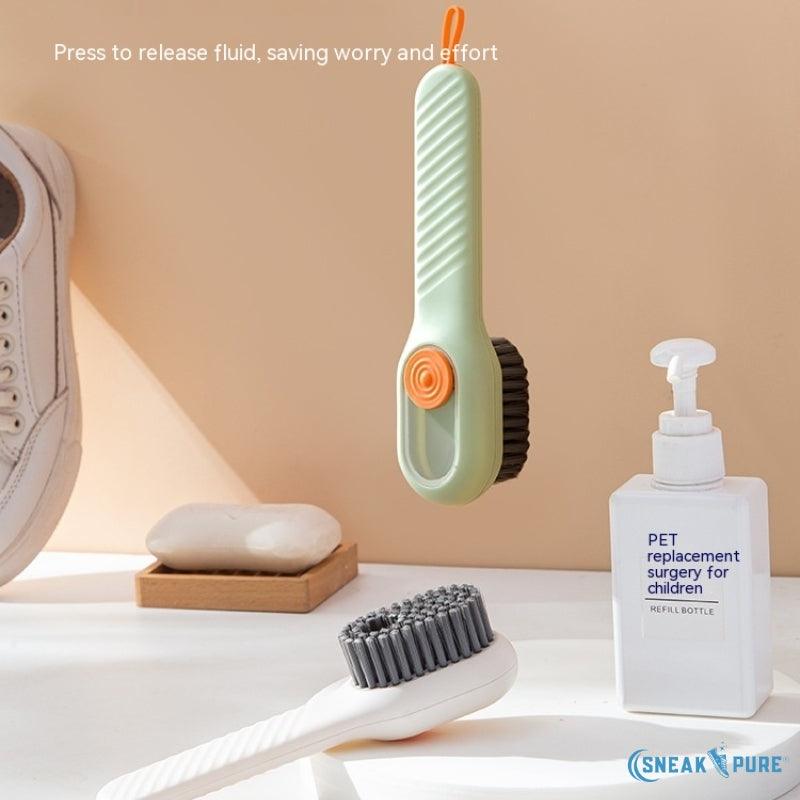 Multifunction Shoe Brush β Liquid Dispenser - SneakPure