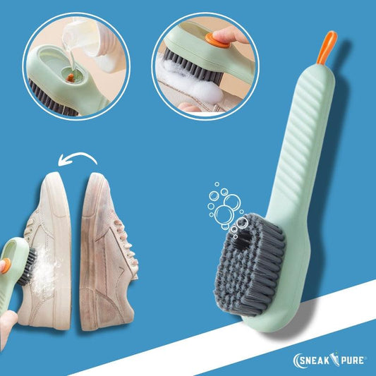 Multifunction Shoe Brush – Liquid Dispenser - SneakPure